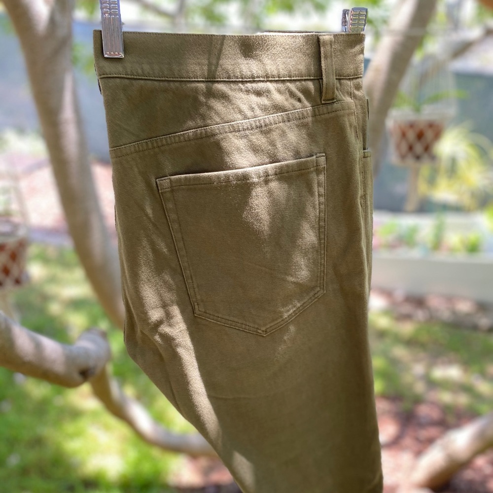 VINCE Army Green Mens Dylan 5 Pocket Pant